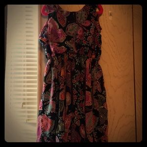 Little girls black butterfly dress